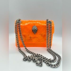 Kurt Geiger London Transparent Mini Kensington Orange NWOT